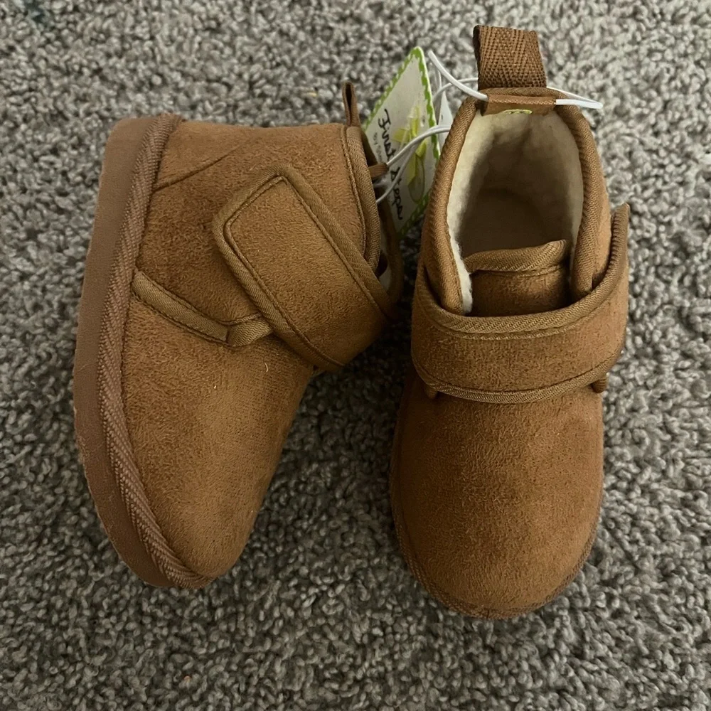 First steps baby slip on strap moccasins size 7 - Picture 2 of 5